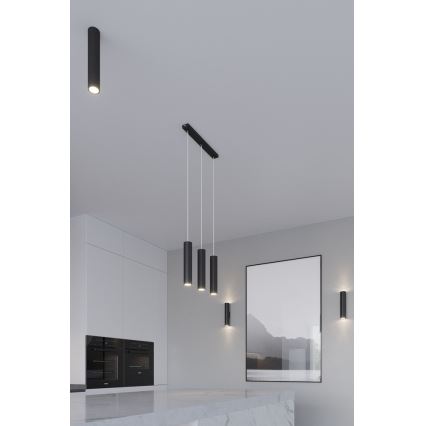 Подвесная люстра LAGOS 2 2xGU10/10W/230V черный