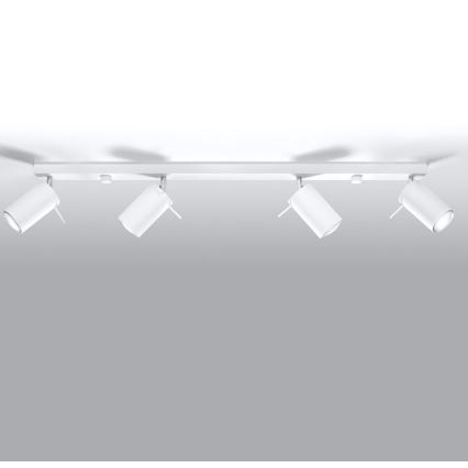 Точечный светильник RING 4L 4xGU10/10W/230V белый
