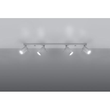 Точковий світильник RING 4L 4xGU10/10W/230V білий