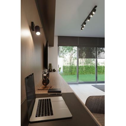 Точковий світильник RING 4L 4xGU10/10W/230V чорний