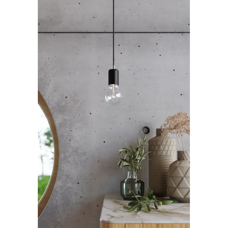 Подвесная люстра EDISON 1 1xE27/60W/230V паук черный