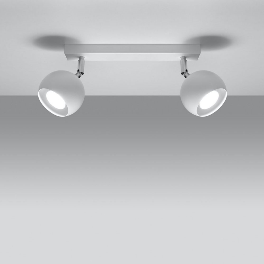 Потолочный точечный светильник OCULARE 2xGU10/10W/230V