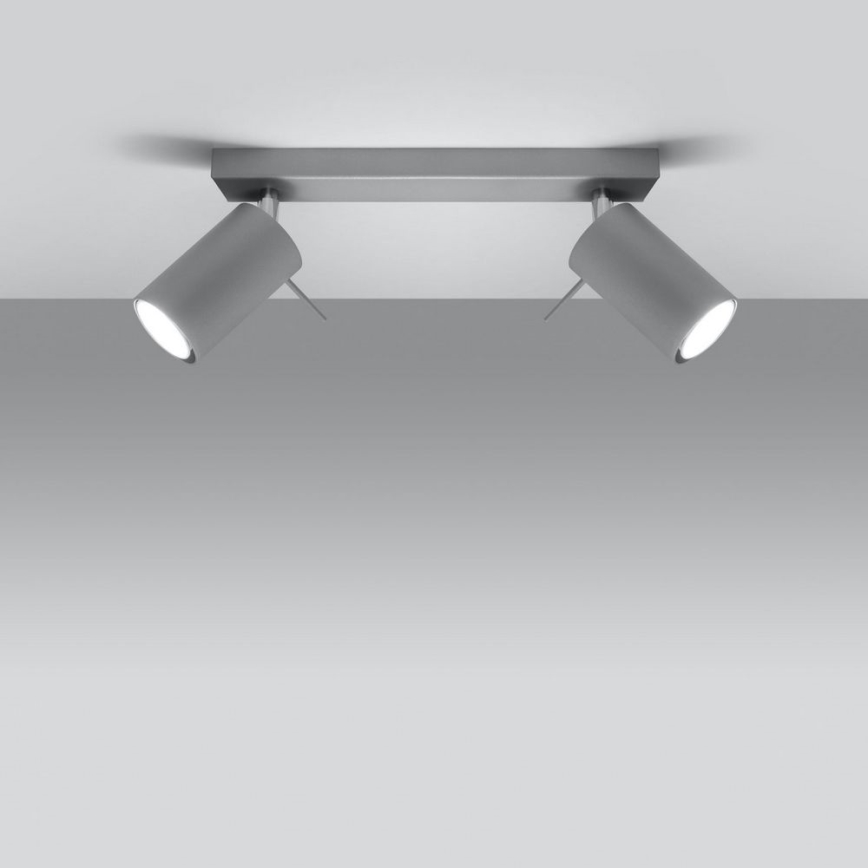 Потолочный точечный светильник RING 2xGU10/10W/230V