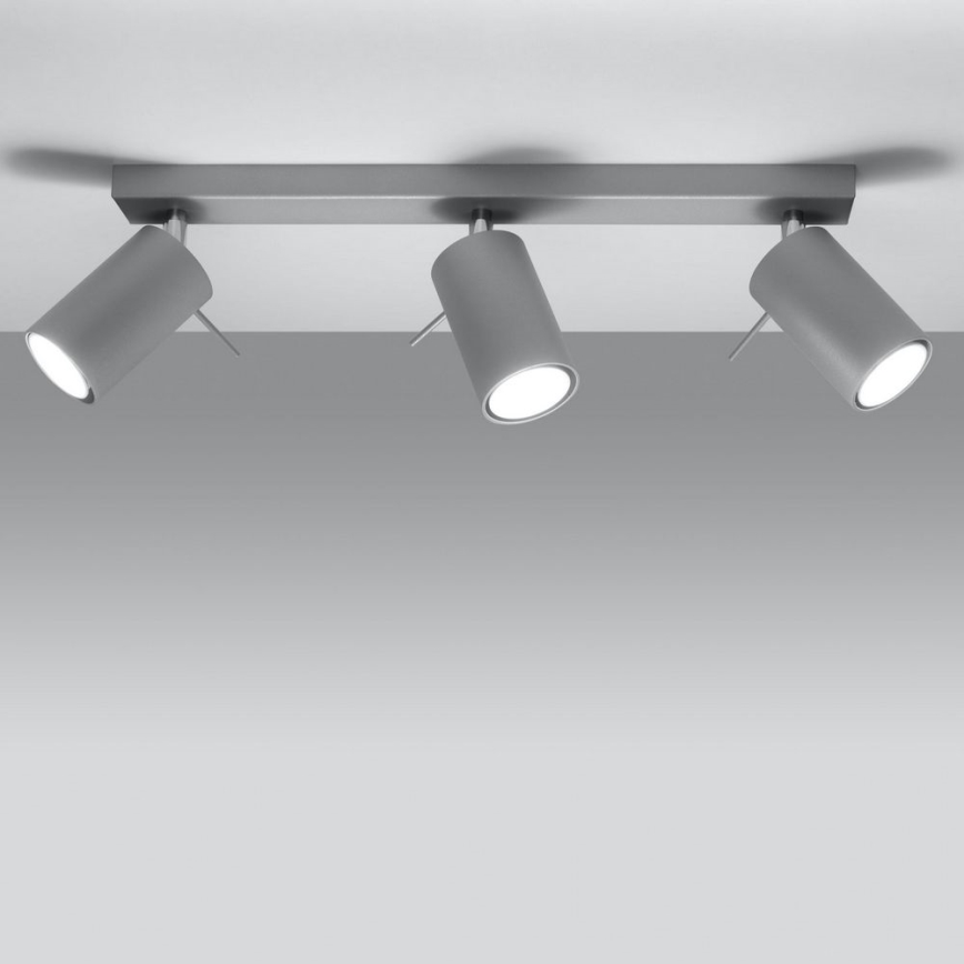 Стельовий точковий світильник RING 3xGU10/10W/230V