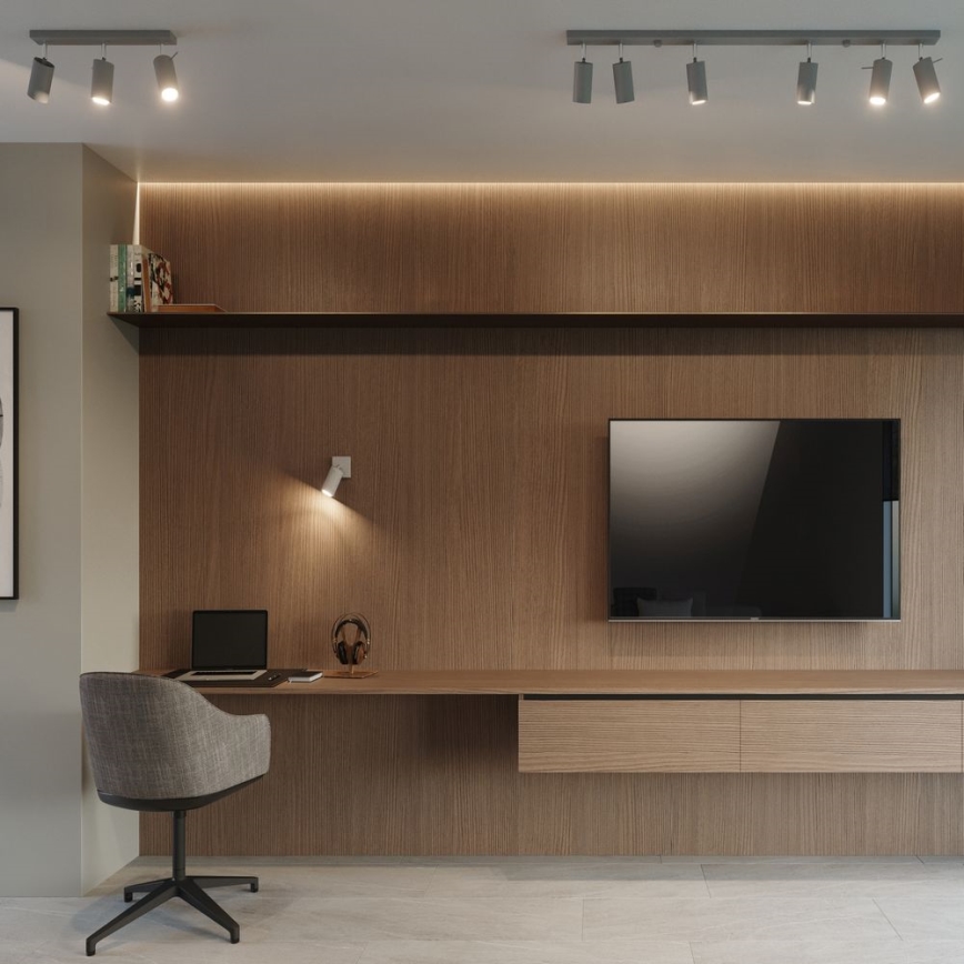 Стельовий точковий світильник RING 4xGU10/10W/230V