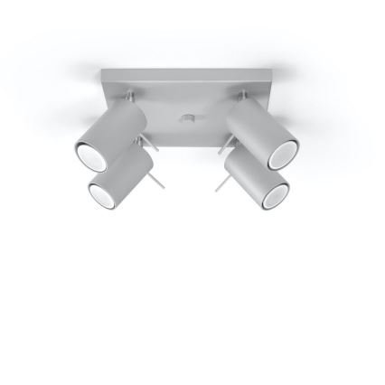 Стельовий точковий світильник RING 4xGU10/10W/230V