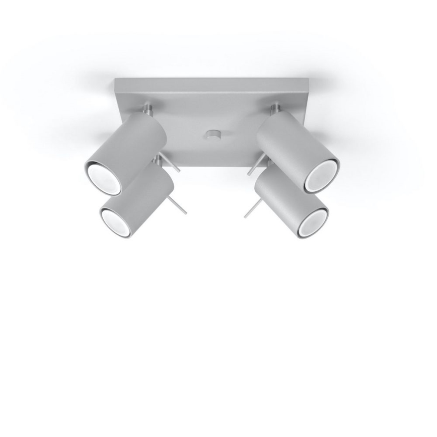 Стельовий точковий світильник RING 4xGU10/10W/230V