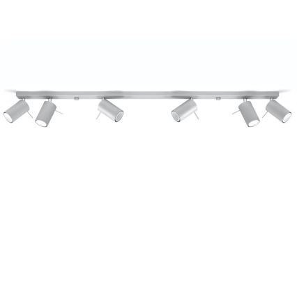 Стельовий точковий світильник RING 6xGU10/10W/230V