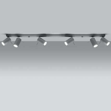 Стельовий точковий світильник RING 6xGU10/10W/230V