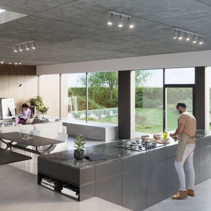 Точковий світильник MERIDA 2xGU10/40W/230V сірий