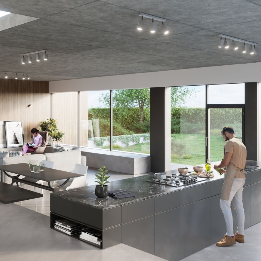 Точечный светильник MERIDA 4xGU10/40W/230V серый