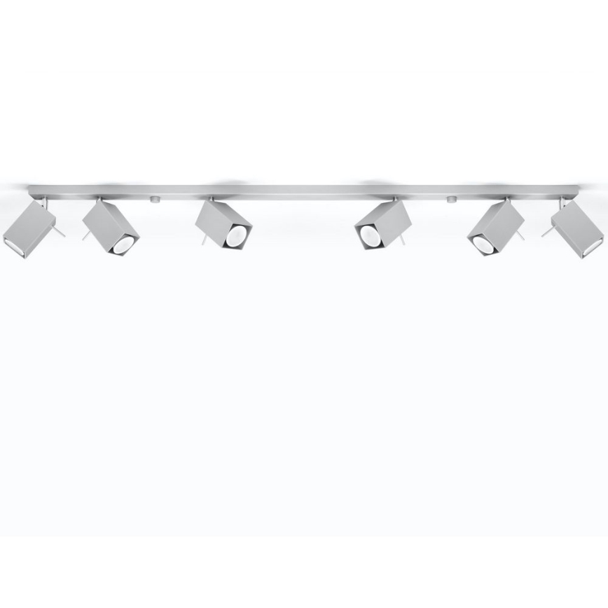 Точечный светильник MERIDA 6xGU10/40W/230V серый