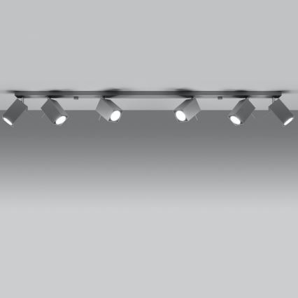 Точечный светильник MERIDA 6xGU10/40W/230V серый