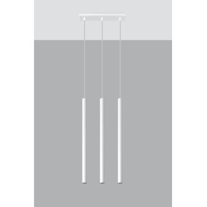 Подвесная люстра PASTELO 3xG9/8W/230V белый