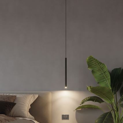 Підвісна люстра PASTELO 1xG9/8W/230V чорний