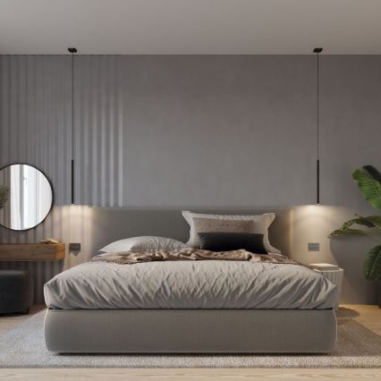 Підвісна люстра PASTELO 1xG9/8W/230V чорний