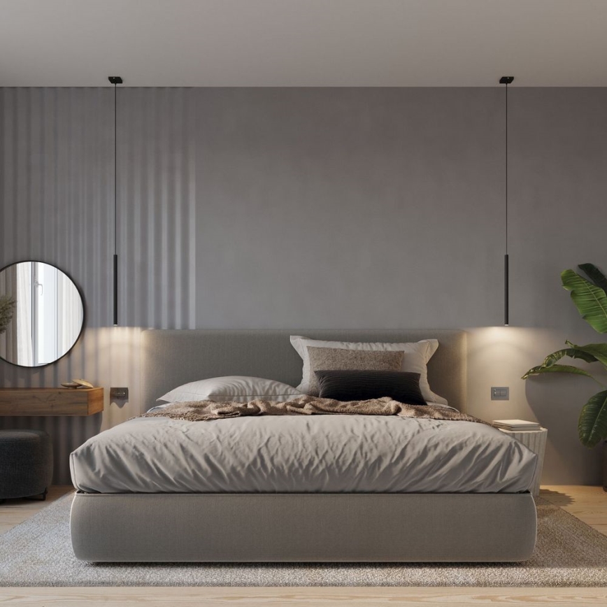 Підвісна люстра PASTELO 1xG9/8W/230V чорний