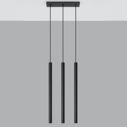 Подвесная люстра PASTELO 3xG9/8W/230V черный