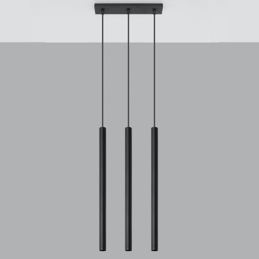 Подвесная люстра PASTELO 3xG9/8W/230V черный