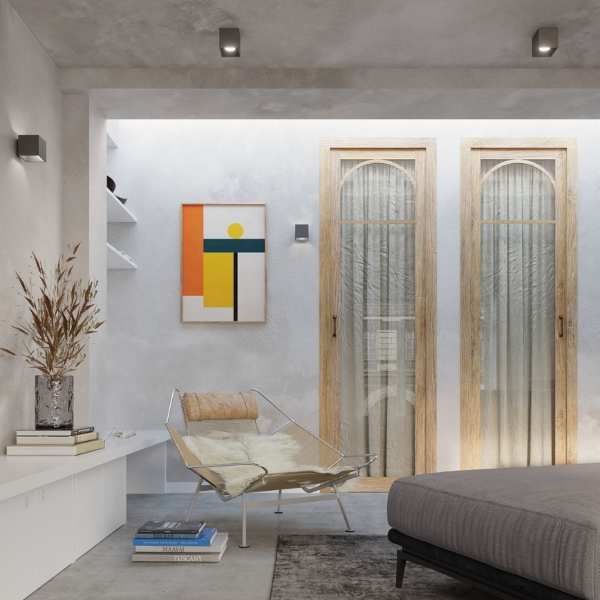 Точковий світильник QUAD 1 1xGU10/10W/230V антрацит