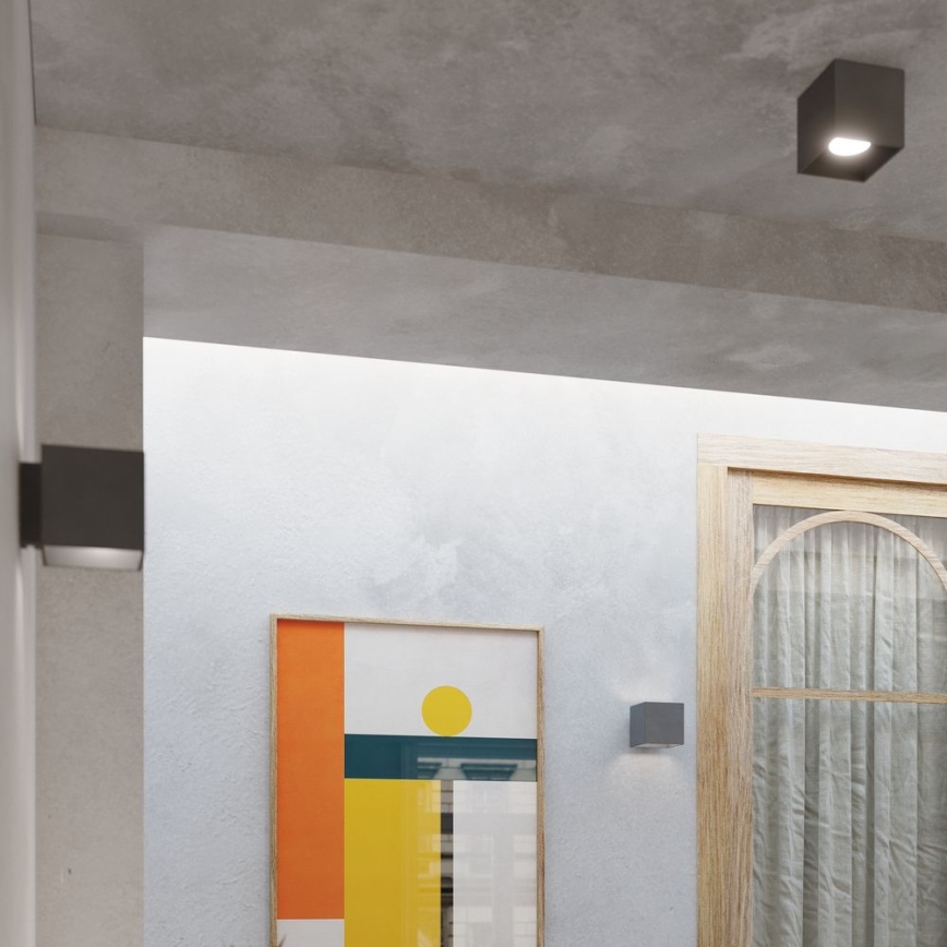 Точковий світильник QUAD 1 1xGU10/10W/230V антрацит