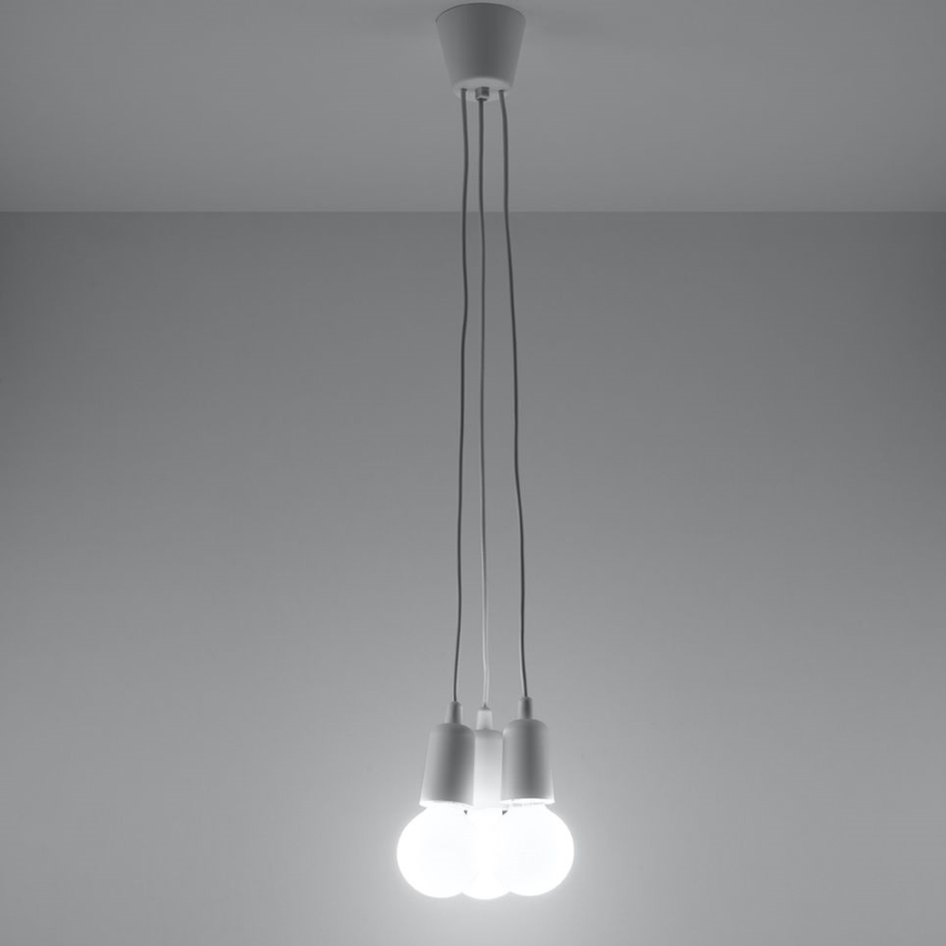 Підвісна люстра DIEGO 3xE27/60W/230V