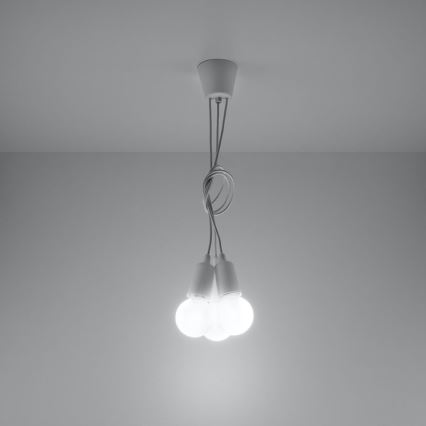 Підвісна люстра DIEGO 3xE27/60W/230V
