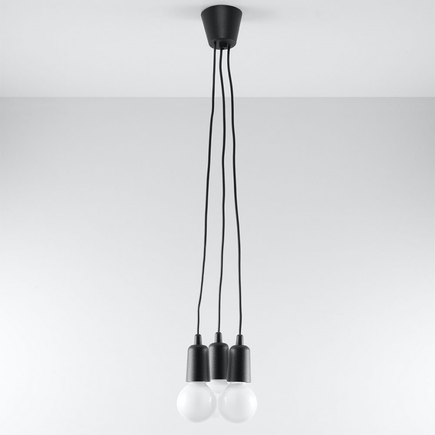 Підвісна люстра DIEGO 3xE27/60W/230V