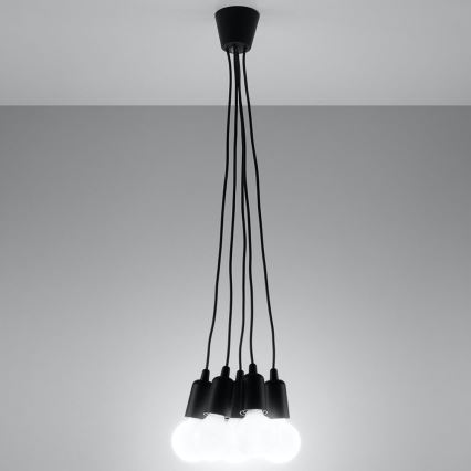 Підвісна люстра DIEGO 5xE27/60W/230V