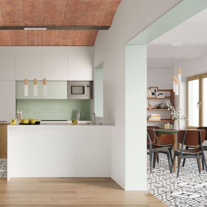 Потолочный светильник PABLO 1xGU10/40W/230V белый/бук