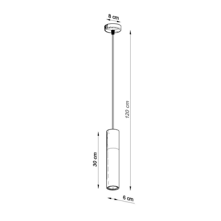 Підвісна люстра LINO 1xGU10/40W/230V бук