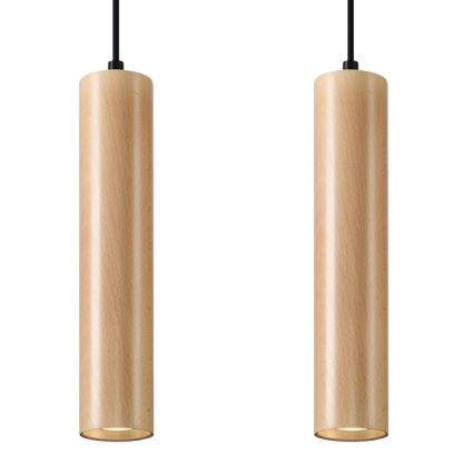 Подвесная люстра LINO 2xGU10/40W/230V бук