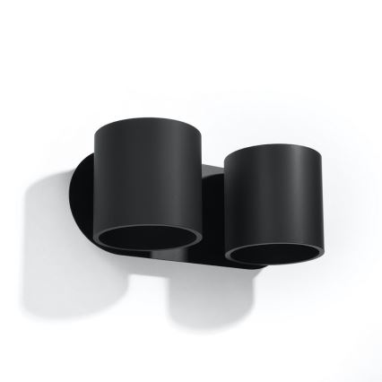 Настінний точковий світильник ORBIS 2xG9/40W/230V чорний