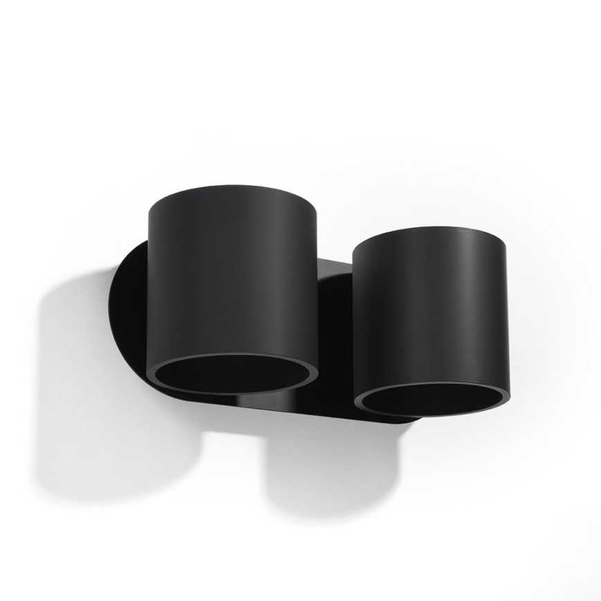 Настінний точковий світильник ORBIS 2xG9/40W/230V чорний