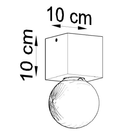 Потолочный светильник ABEL 1xE27/60W/230V бук