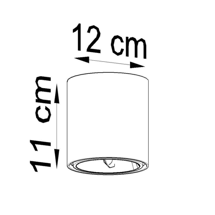 Точковий світильник TIUBE1xGU10-AR111/10W/230V