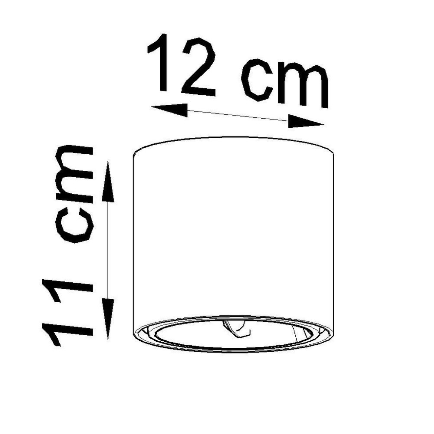 Точечный светильник TIUBE 1xGU10-AR111/10W/230V