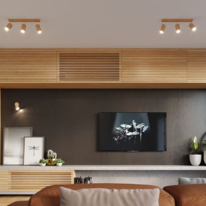 Точковий світильник BERGE 3xGU10/40W/230V бук