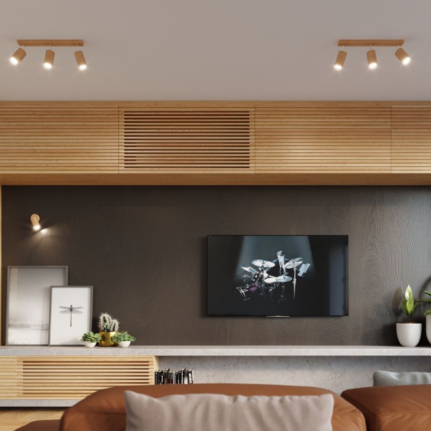 Точковий світильник BERGE 3xGU10/40W/230V бук