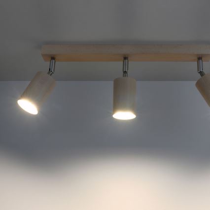 Точковий світильник BERGE 3xGU10/40W/230V бук