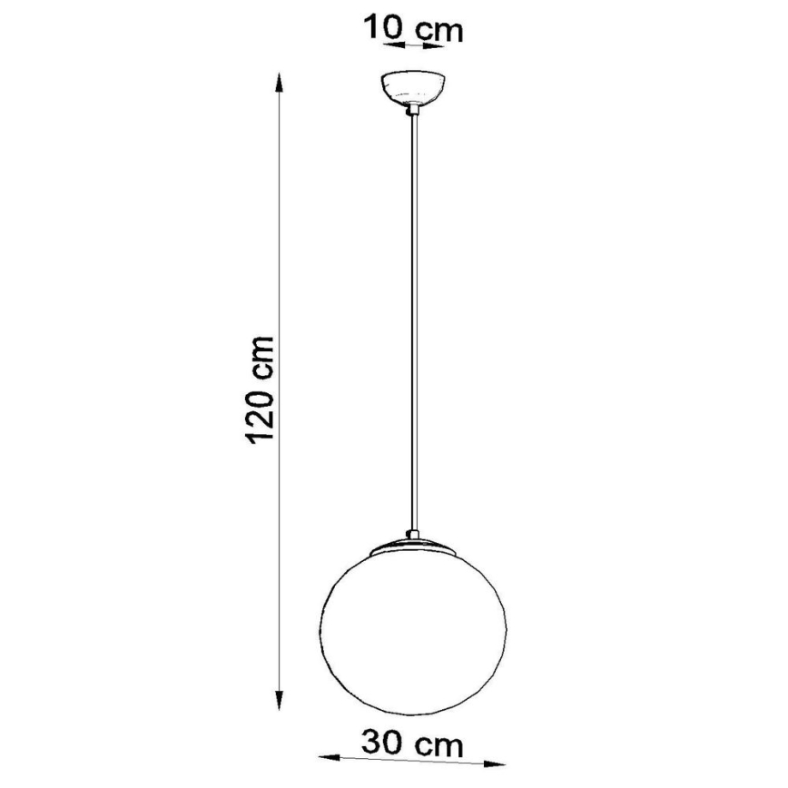 Люстра на тросе TOYA 1xE27/60W/230V ⌀ 30 см