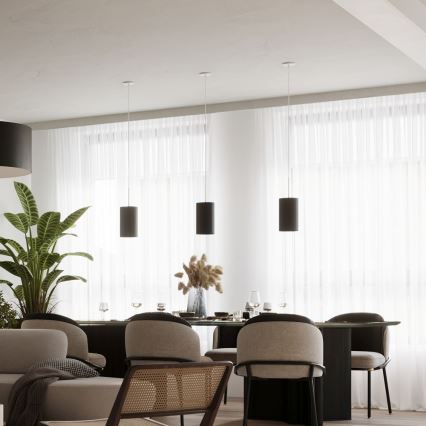 Люстра на тросе OTTO 1xE27/60W/230V ⌀ 15 см черная