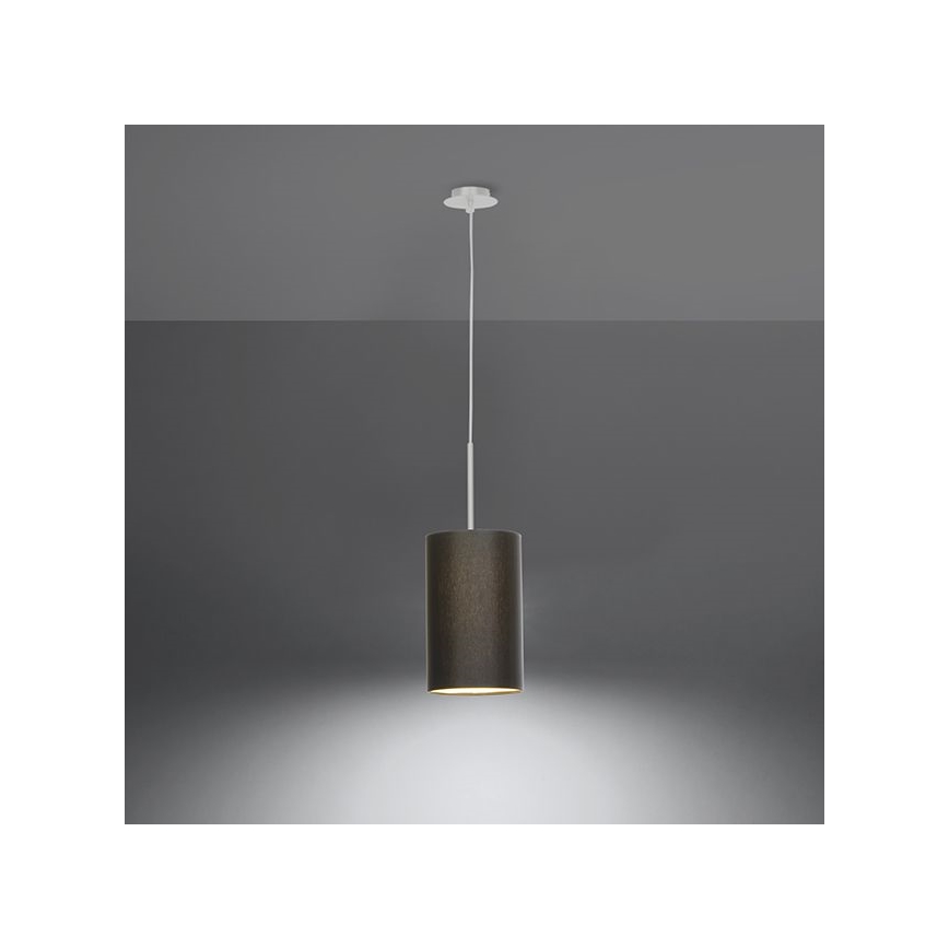 Підвісна люстра OTTO 1xE27/60W/230V з діаметром 15 см чорний