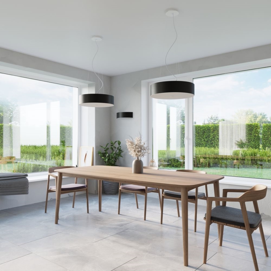 Підвісна люстра SKALA 3xE27/60W/230V діаметр 30 см чорний