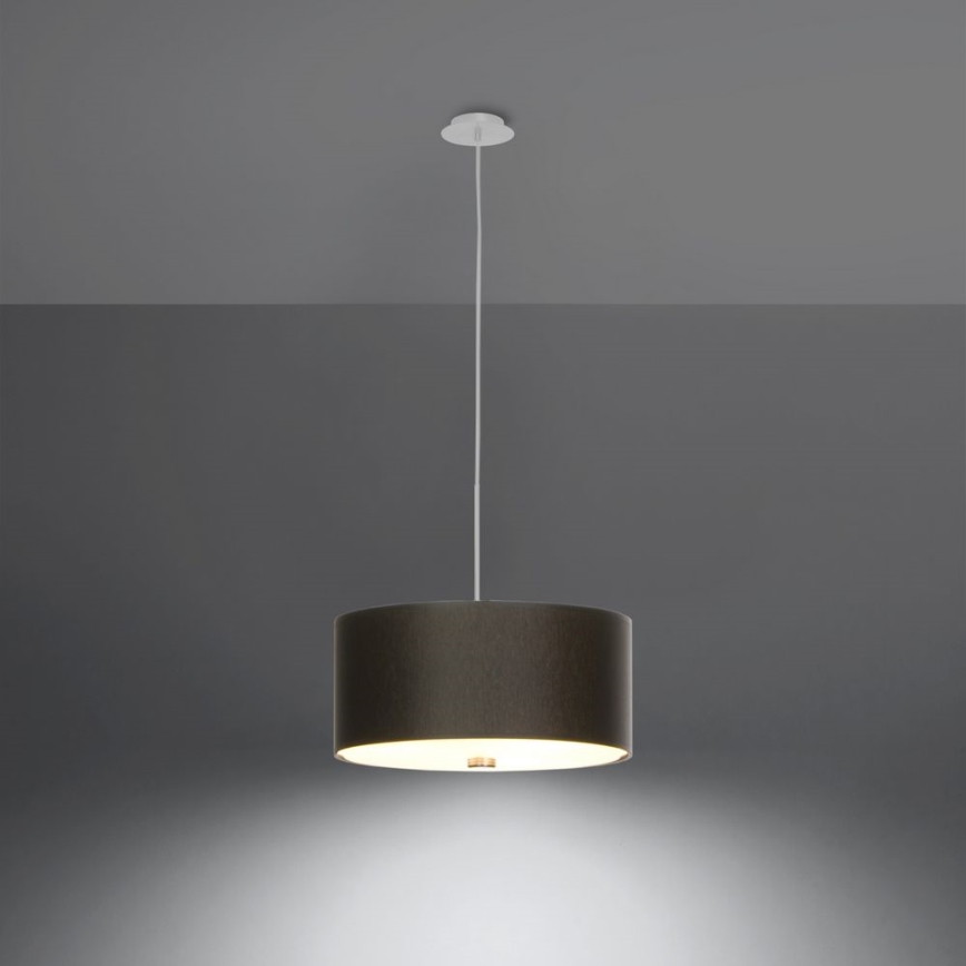 Підвісна люстра SKALA 3xE27/60W/230V діаметр 30 см чорний