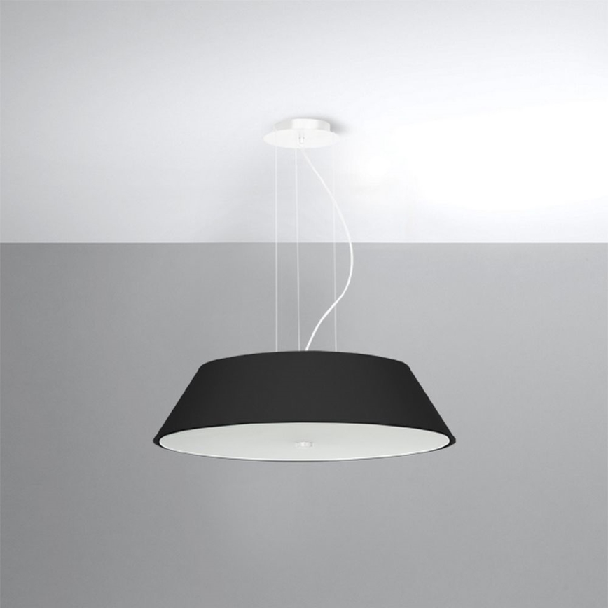 Люстра на тросе VEGA 5xE27/60W/230V ⌀ 60 см черная