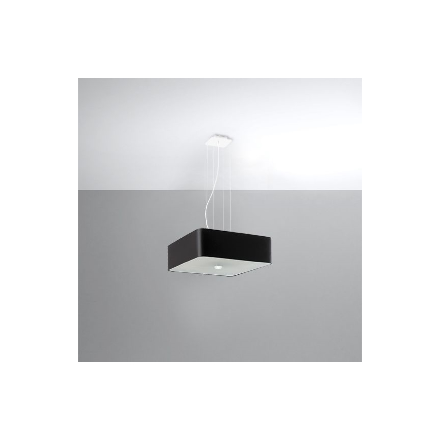 Підвісна люстра LOKKO 5xE27/60W/230V 45 см чорний