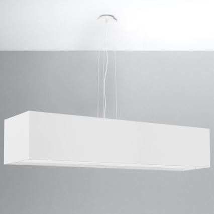 Люстра на тросе SANTA 5xE27/60W/230V 120 см белая