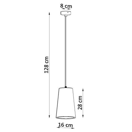 Підвісна люстра GULCAN 1xE27/15W/230V