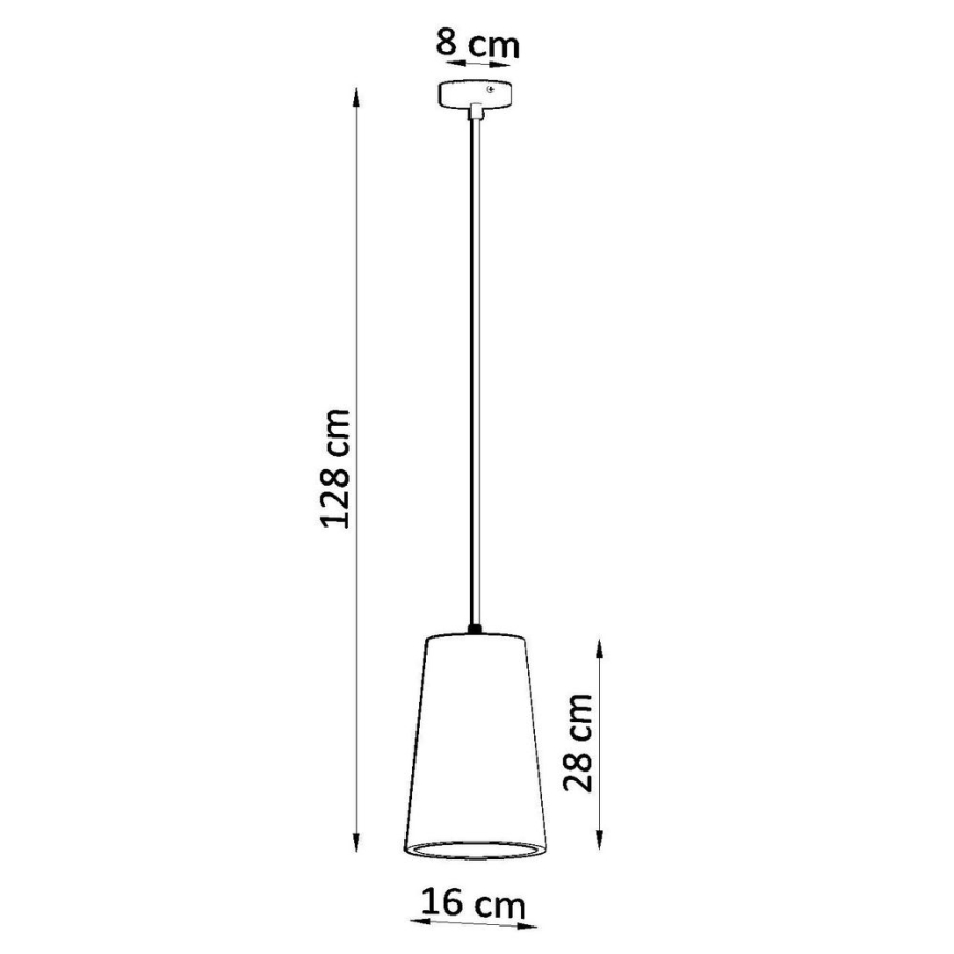 Підвісна люстра GULCAN 1xE27/15W/230V